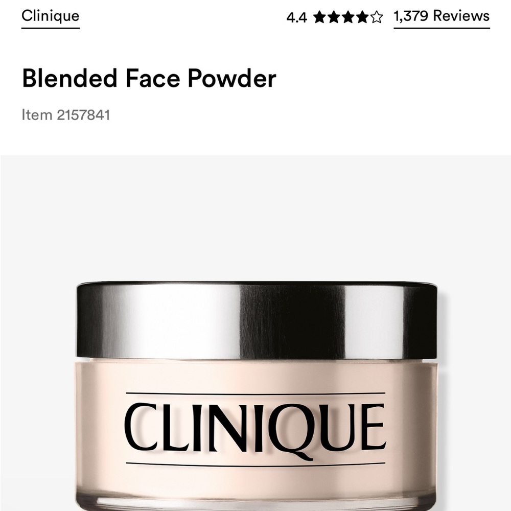 clinique blended face powder in color invisible